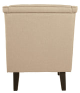 Clarinda Cream Textured Accent Chair - Ella Furniture