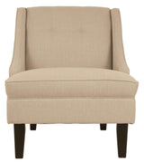 Clarinda Cream Textured Accent Chair - Ella Furniture