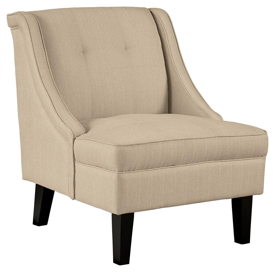 Clarinda Cream Textured Accent Chair - Ella Furniture