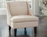 Clarinda Cream Textured Accent Chair - Ella Furniture