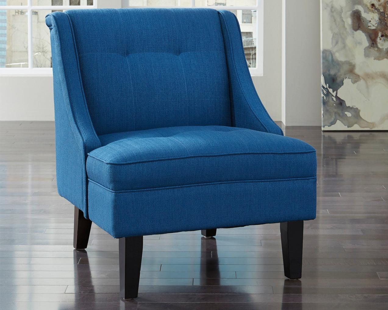 Clarinda Blue Textured Accent Chair