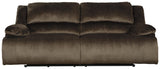 Clonmel Chocolate Velvet Power Reclining Sofa - Ella Furniture