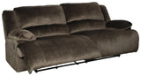 Clonmel Chocolate Velvet Reclining Sofa - Ella Furniture