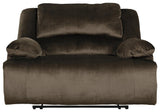 Clonmel Chocolate Velvet Oversized Power Recliner - Ella Furniture