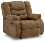 Partymate Brindle Faux Leather Recliner - Ella Furniture