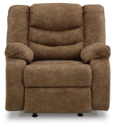 Partymate Brindle Faux Leather Recliner - Ella Furniture