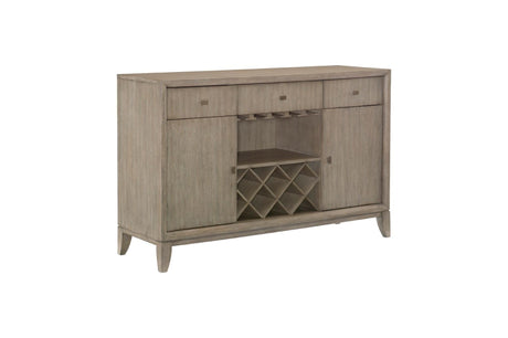 Mckewen Gray Modern Contemporary Solid Wood Fabric Upholstery Seat Rectangular Dining Room Set - Ella Furniture