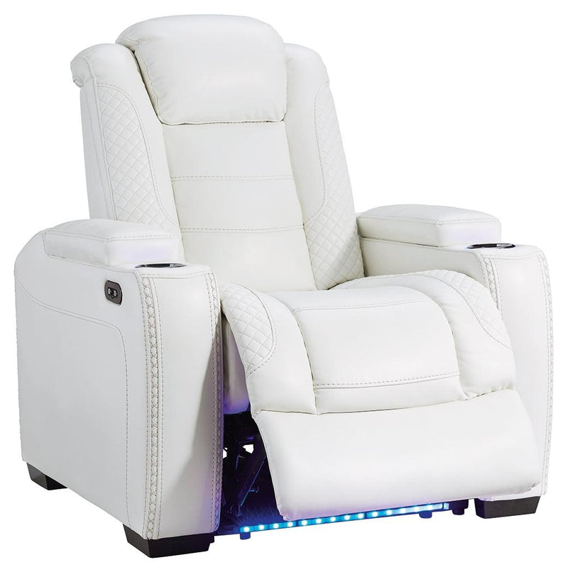 Party White Time 3-Piece Home Theater Seating - Ella Furniture