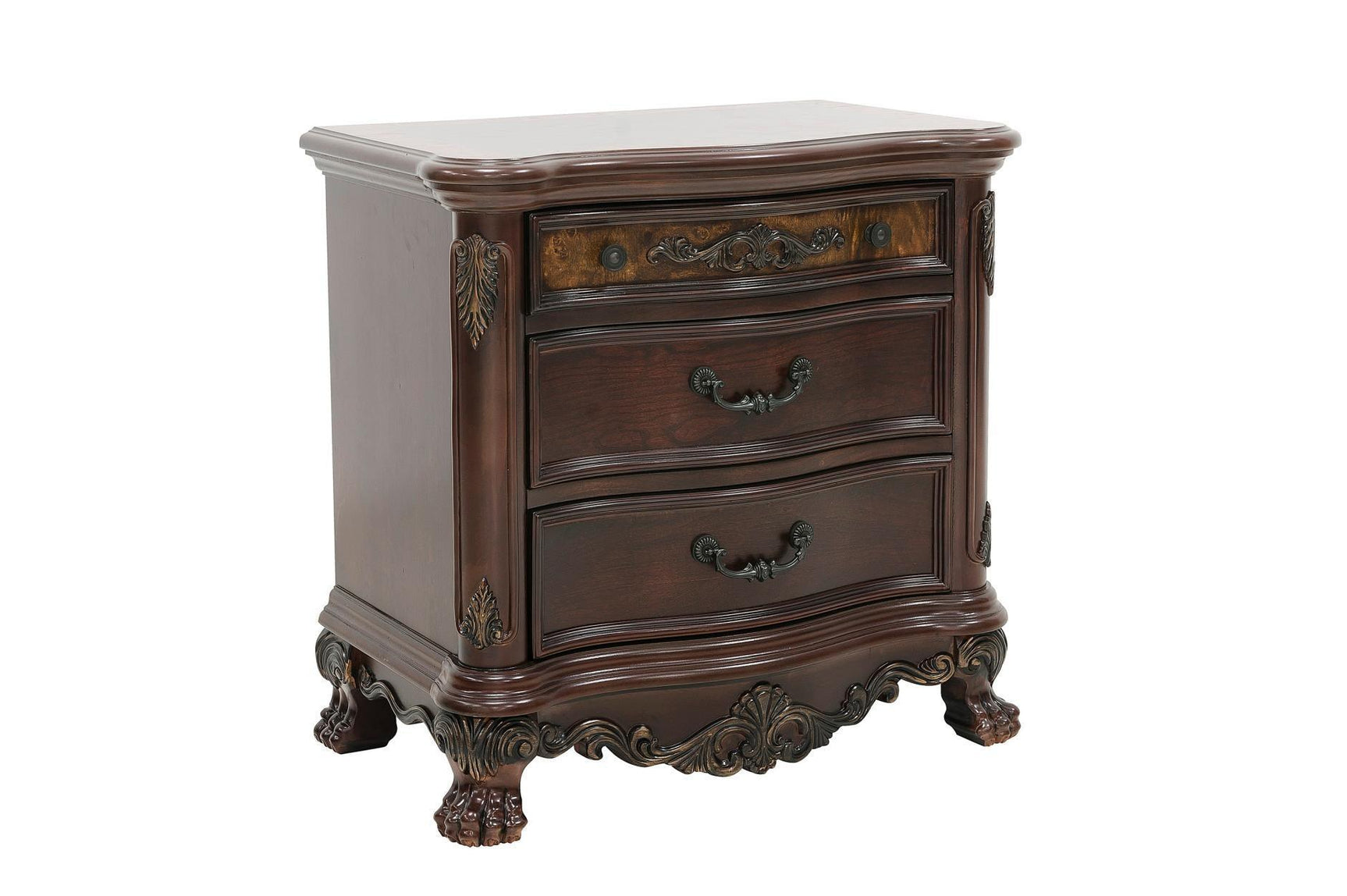 Deryn Park Cherry Modern Traditional Solid Wood Poster Bedroom Set - Ella Furniture