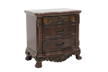 Deryn Park Cherry Modern Traditional Solid Wood Poster Bedroom Set - Ella Furniture