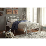 Pallina White Modern Contemporary Metal Twin Platform Bed - Ella Furniture