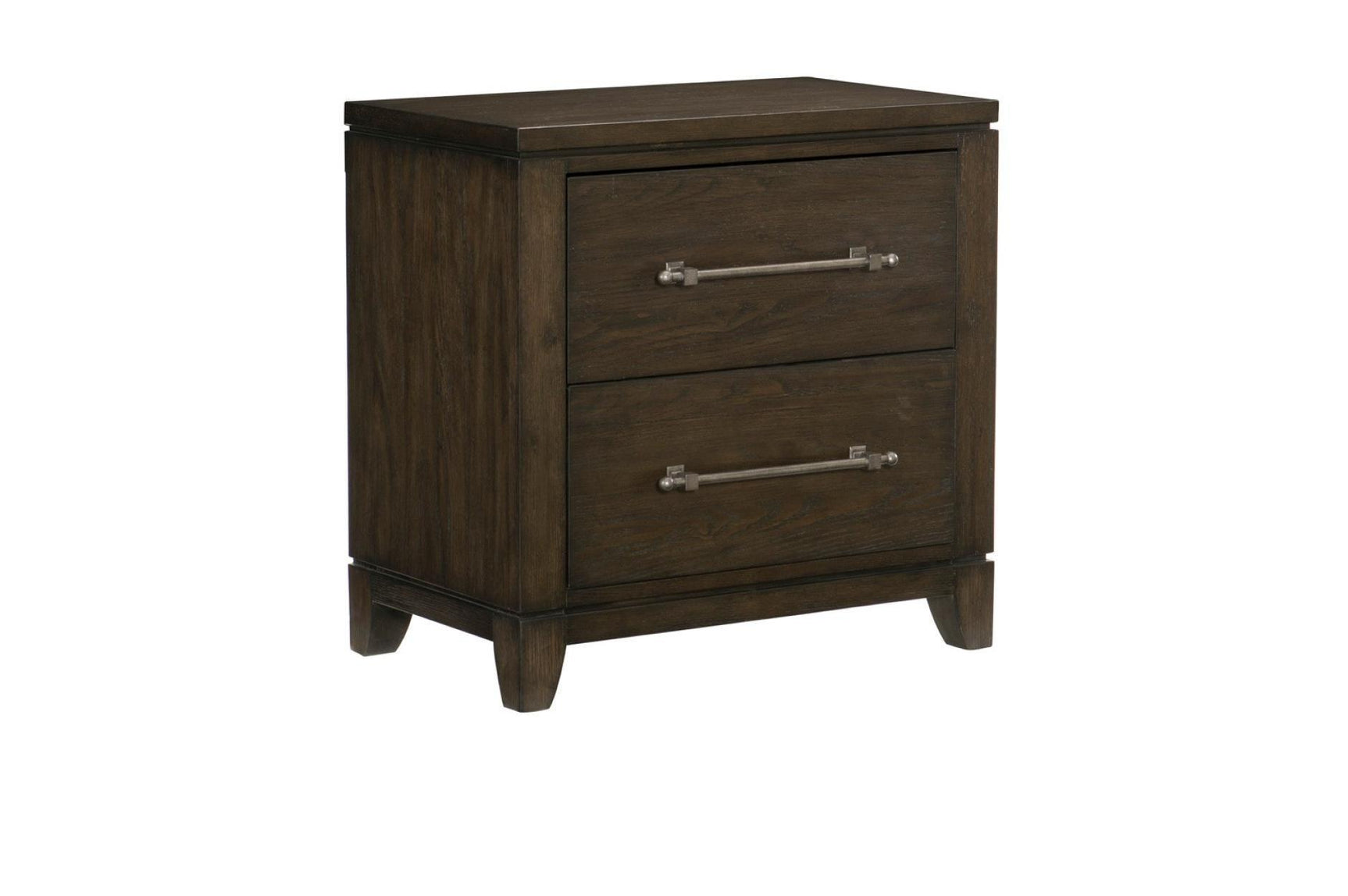 Griggs Dark Brown Modern Contemporary Acacia Veneer And Solid Wood Panel Bedroom Set - Ella Furniture