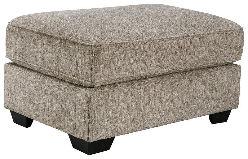 Pantomine Driftwood Textured Oversized Accent Ottoman