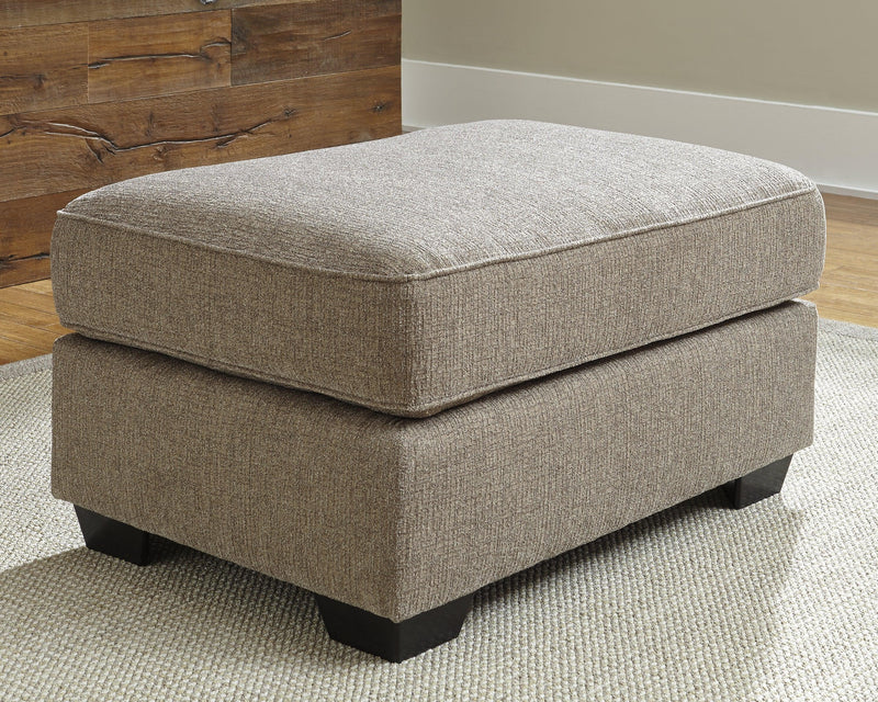 Pantomine Driftwood Textured Oversized Accent Ottoman