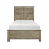 Avenue Rustic Modern Contemporary Wood And Engineered Wood Panel Youth Bedroom Set - Ella Furniture