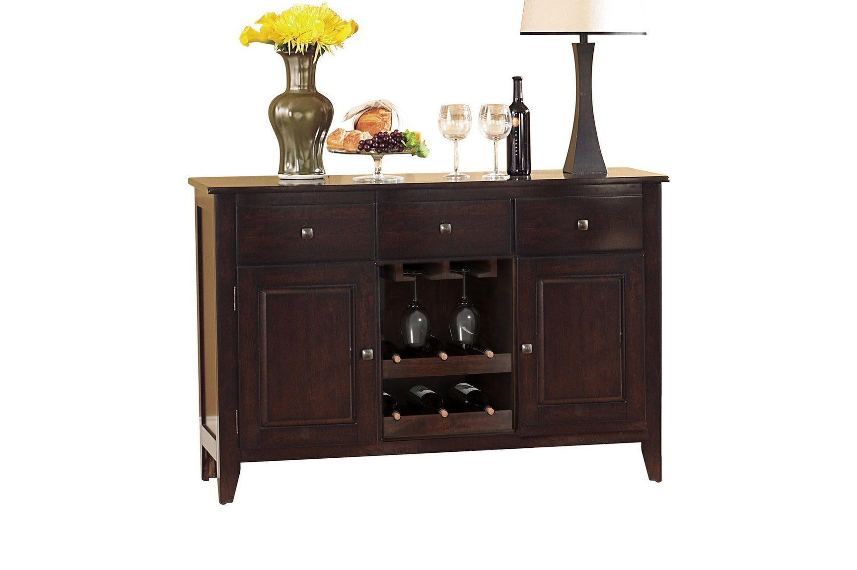 Crown Point Brown Modern Contemporary Faux Leather Seat Rectangular Dining Room Set - Ella Furniture