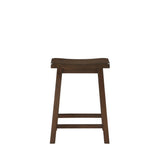 Bracknell Brown Cherry Rustic Modern Casual Industrial Solid Wood Counter Height Dining Room Set - Ella Furniture