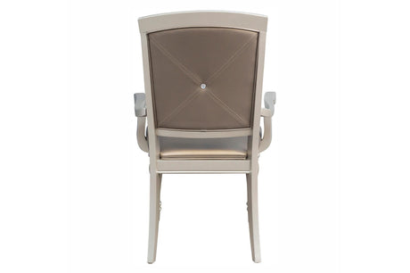 Orsina Pearl Modern Contemporary Faux Leather Upholstered Seat Rectangular Dining Room Set - Ella Furniture