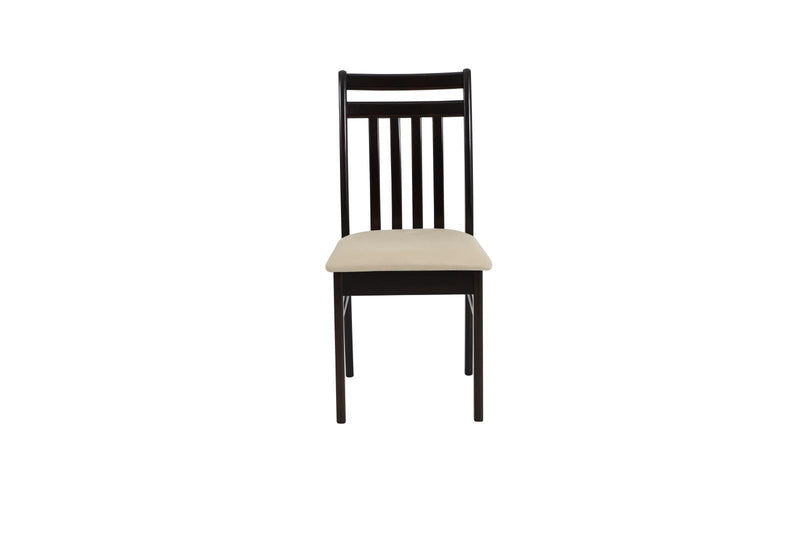 Phoenix Slat Back Chair Light Brown And Cappuccino - Ella Furniture