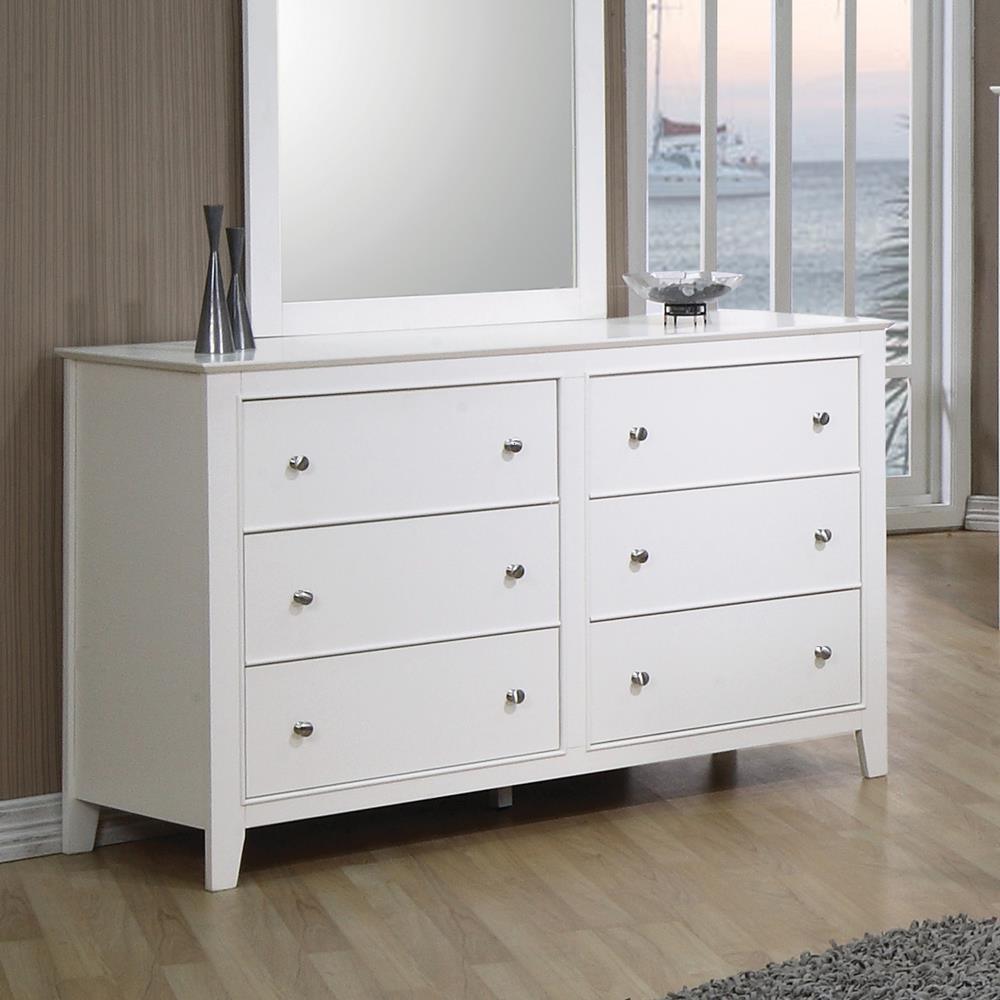 Selena 6-Drawer Dresser Buttermilk - Ella Furniture