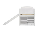Millie Twin Workstation Loft Bed White - Ella Furniture