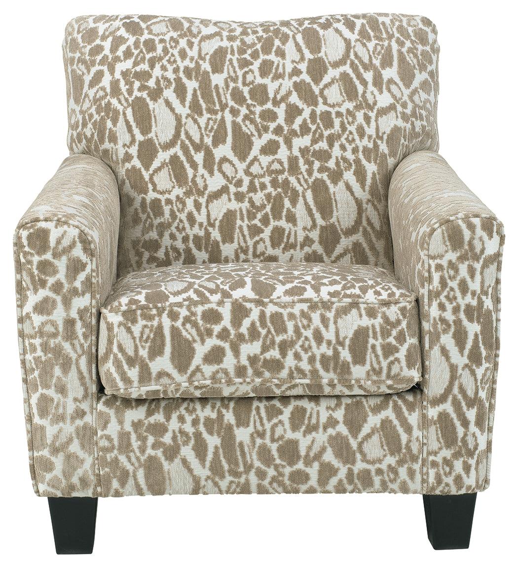 Dovemont Putty Chenille Accent Chair - Ella Furniture