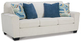 Cashton Snow Chenille Queen Sofa Sleeper - Ella Furniture