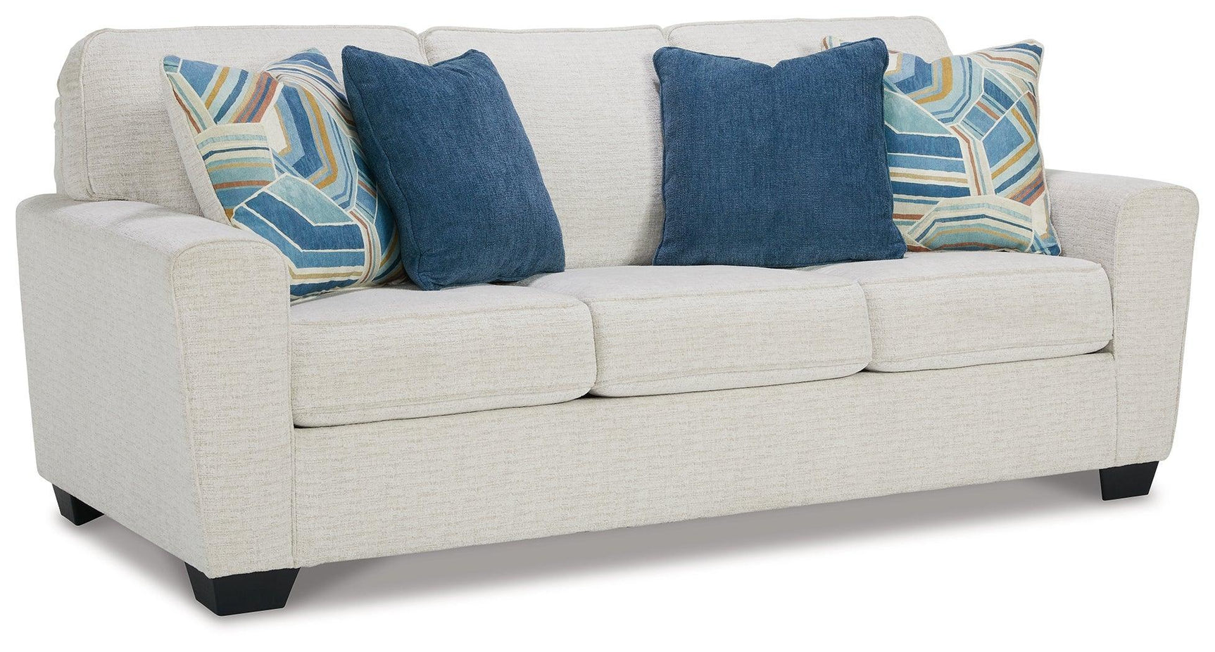 Cashton Snow Chenille Queen Sofa Sleeper - Ella Furniture