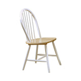 G4241 Natural Brown And White Circular Dining Room Set - Ella Furniture