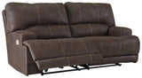 Kitching Java Faux Leather Power Reclining Sofa - Ella Furniture