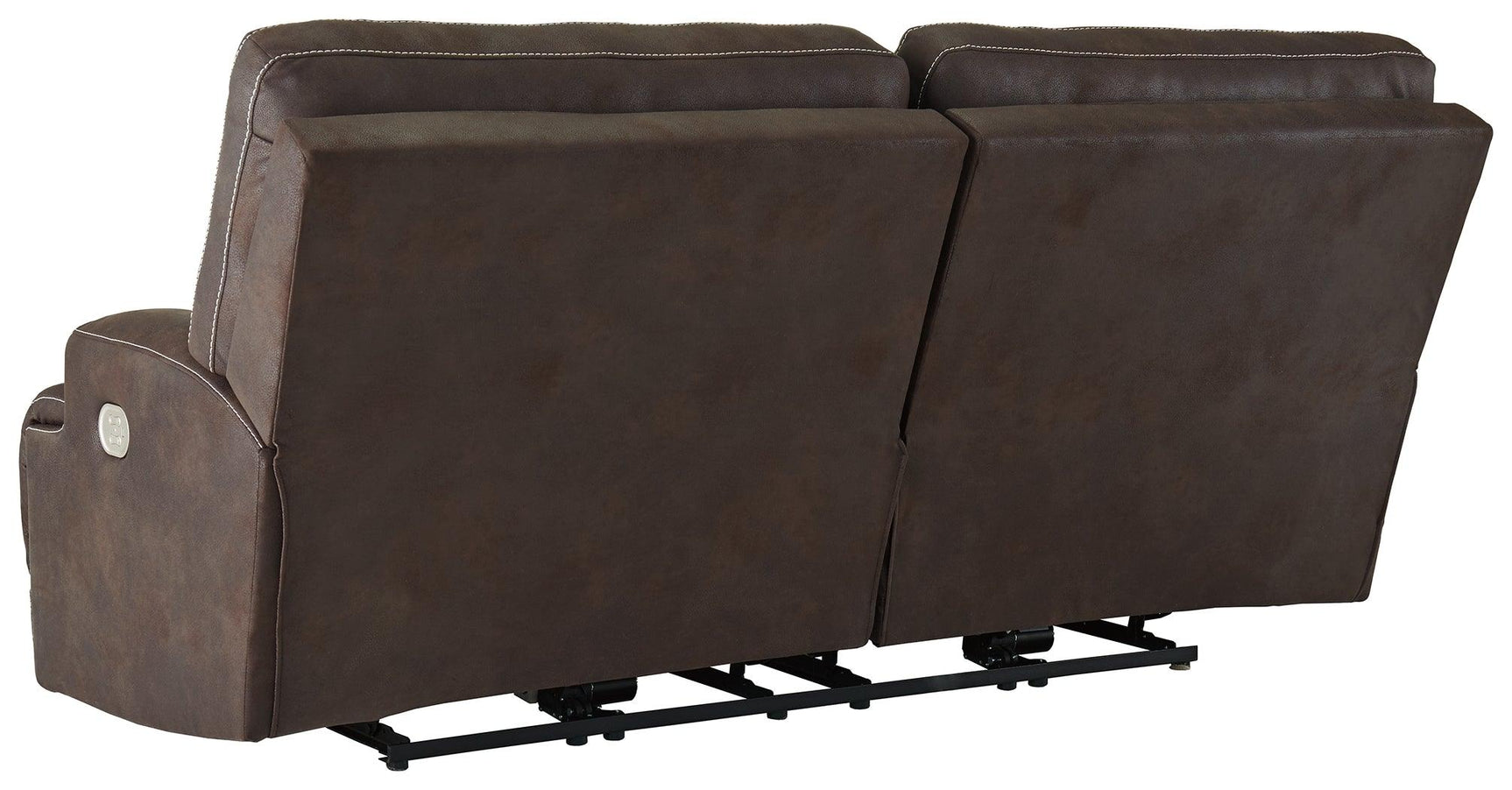 Kitching Java Faux Leather Power Reclining Sofa - Ella Furniture