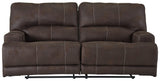 Kitching Java Faux Leather Power Reclining Sofa - Ella Furniture