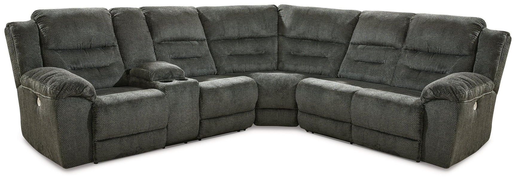 Nettington Smoke 3-Piece Power Reclining Sectional 44101S1 - Ella Furniture