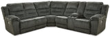 Nettington Smoke 3-Piece Power Reclining Sectional 44101S1 - Ella Furniture