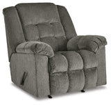 Kegler Putty Chenille Recliner - Ella Furniture