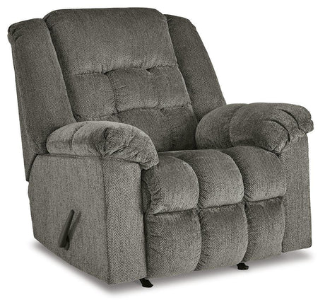 Kegler Putty Chenille Recliner - Ella Furniture