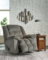 Kegler Putty Chenille Recliner - Ella Furniture