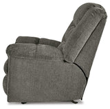 Kegler Putty Chenille Recliner - Ella Furniture
