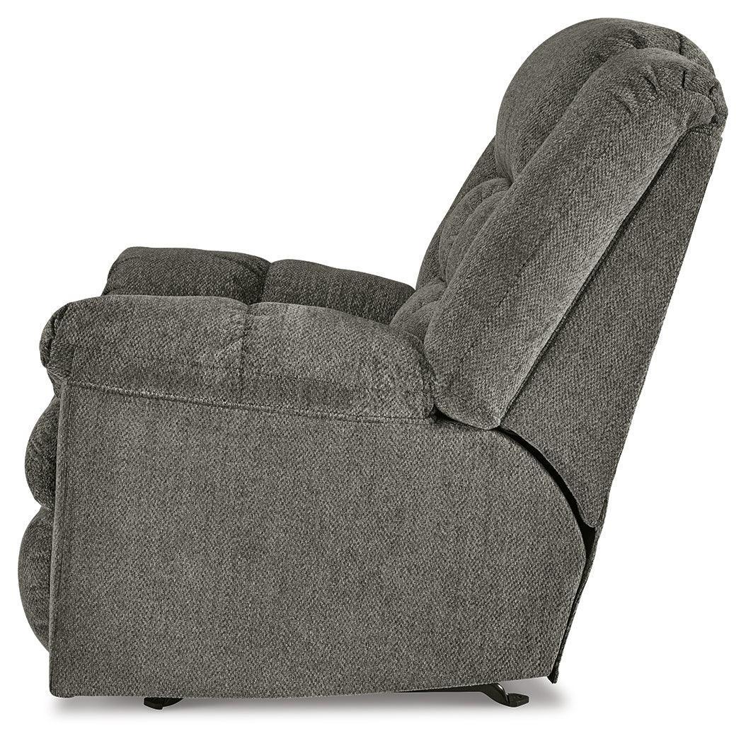 Kegler Putty Chenille Recliner - Ella Furniture