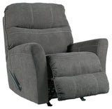 Maier Walnut Chenille Recliner - Ella Furniture