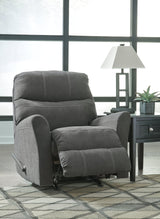 Maier Charcoal Chenille Recliner - Ella Furniture