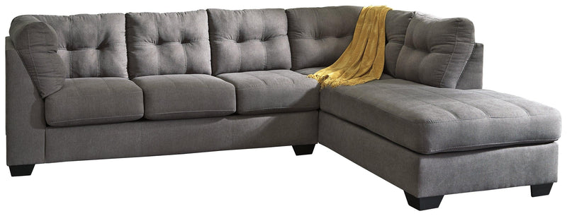 Maier Charcoal 2-Piece Sectional With Chaise - Ella Furniture