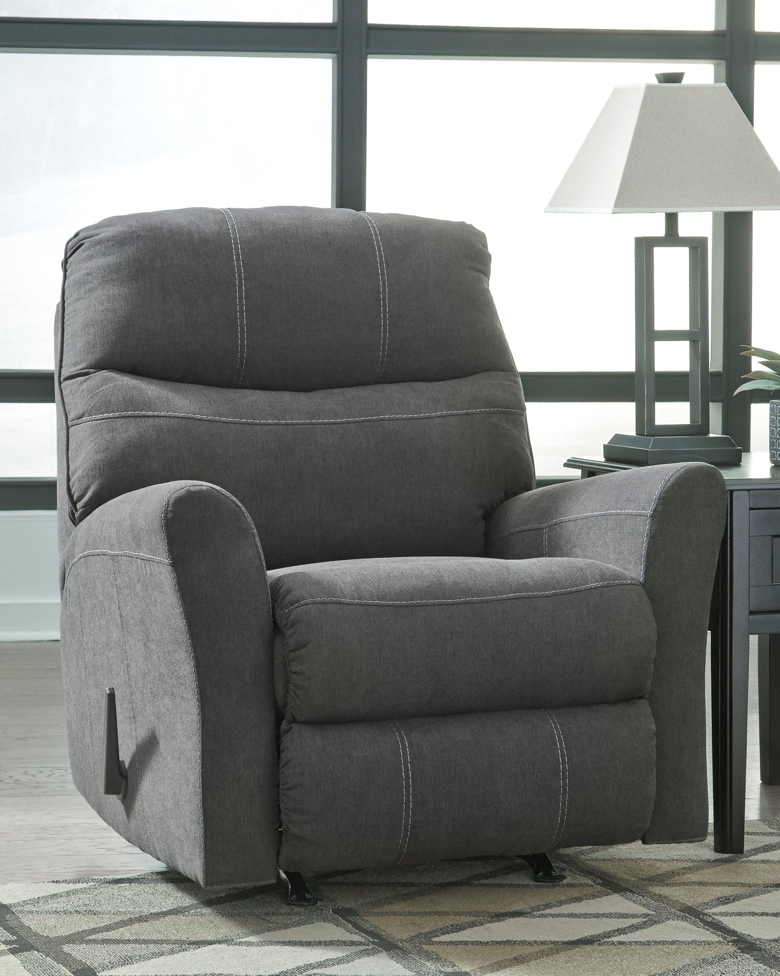 Maier Charcoal Chenille Recliner