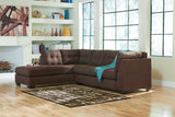 Maier Walnut 2-Piece Sectional With Chaise - Ella Furniture