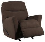 Maier Walnut Chenille Recliner - Ella Furniture