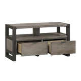 Prudhoe Power Glaze Oak And Gunmetal Acacia Veneer, Wood And Engineered Wood Tv Stand - Ella Furniture