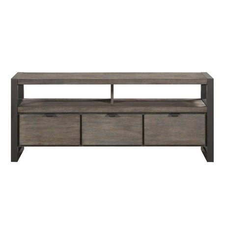 Prudhoe Power Gunmetal Modern Contemporary Acacia Veneer, Wood And Engineered Wood Tv Stand - Ella Furniture
