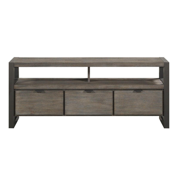 Prudhoe Power Gunmetal Modern Contemporary Acacia Veneer, Wood And Engineered Wood Tv Stand - Ella Furniture