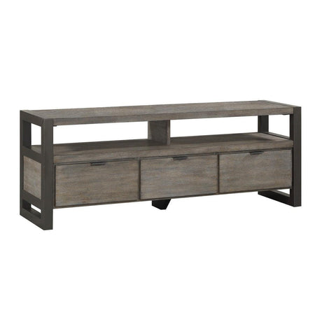 Prudhoe Power Gunmetal Modern Contemporary Acacia Veneer, Wood And Engineered Wood Tv Stand - Ella Furniture