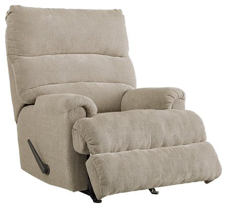 Man Fort Dusk Chenille Recliner - Ella Furniture